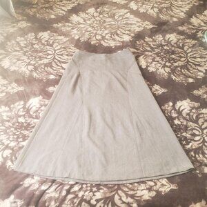 East 5th Gray A-Line Linen Blend Skirt